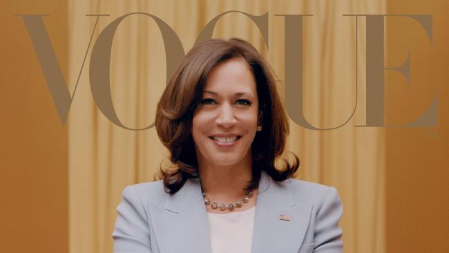 The digital cover of Kamala Harris will also be released as a limited-edition print cover following backlash that the original was disrespectful. Picture: Tyler MITCHELL / Vogue / AFP