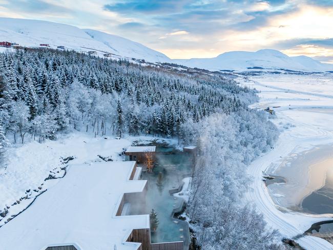 Forest Lagoon spa facility near Akureyri in northern Iceland.