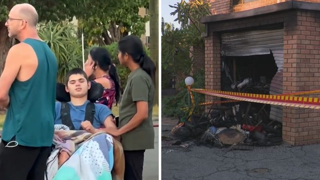 The fire destroyed everything in the house. Picture: 9News