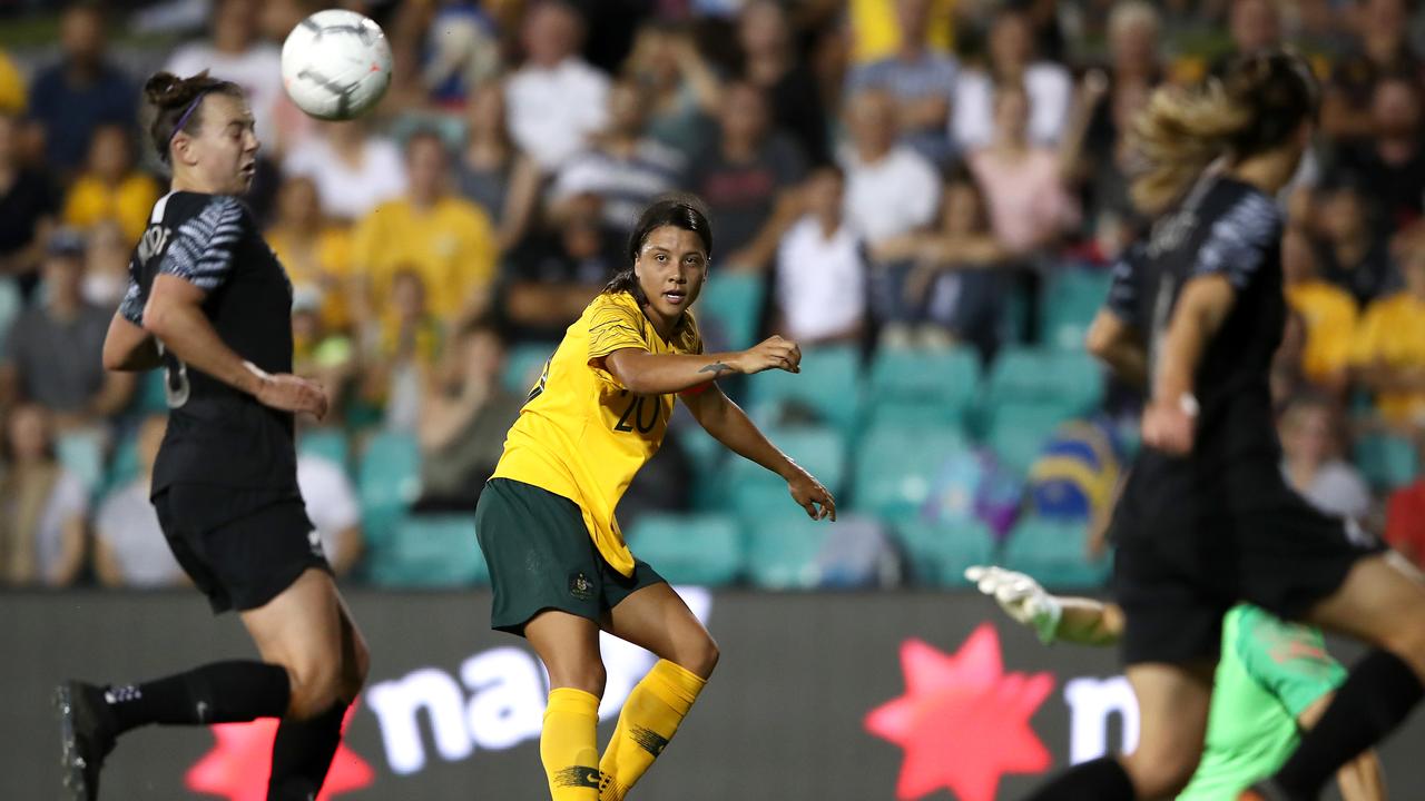 Sam Kerr is certain to benefit from the Matildas attacking philosophy.