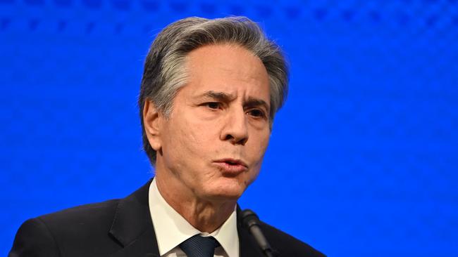 Former US Secretary of State Antony Blinken. Picture: AFP