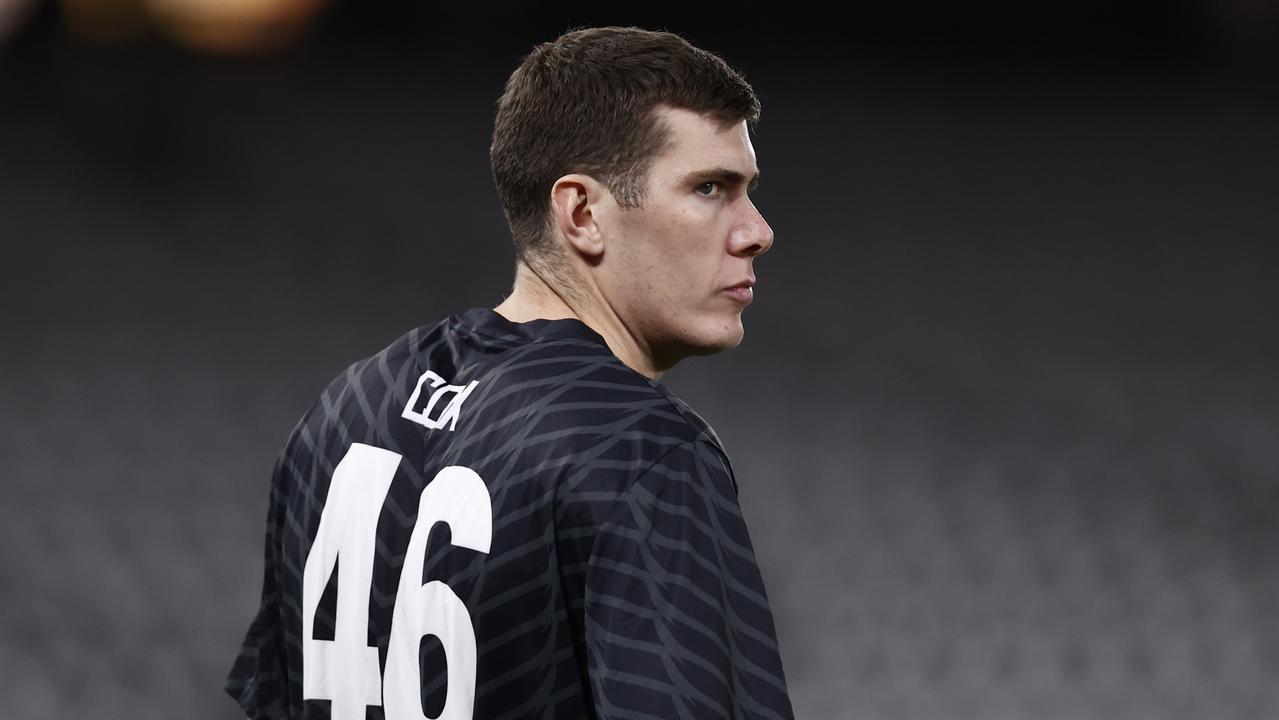 Is Mason Cox fighting for his spot in the Collingwood 23? Picture: Darrian Traynor