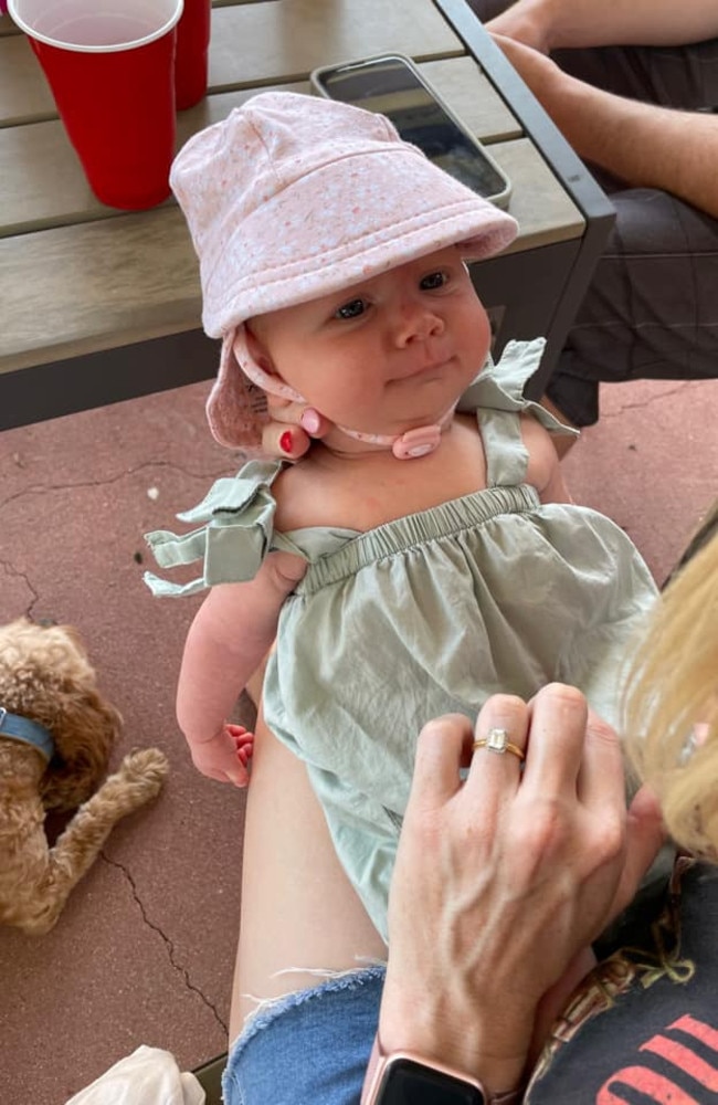 Sienne Kate Fordyce was born at Mackay Base Hospital on December 6, 2021, weighing 3080g and measuring 49cm. She is the first child for parents Corey Fordyce and Meghan Post. Picture: Meghan Post DMBD21