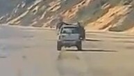 A young couple caught hanging out the window while driving along Rainbow Beach were among the latest spate of hooning along the beach.