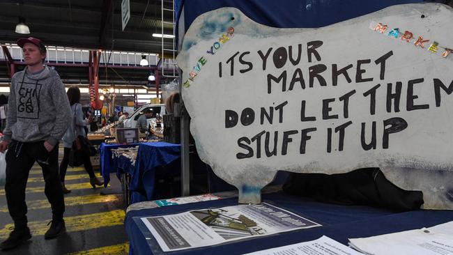 Some traders were upset at the initial plans for the Queen Victoria Market. Pic: AAP