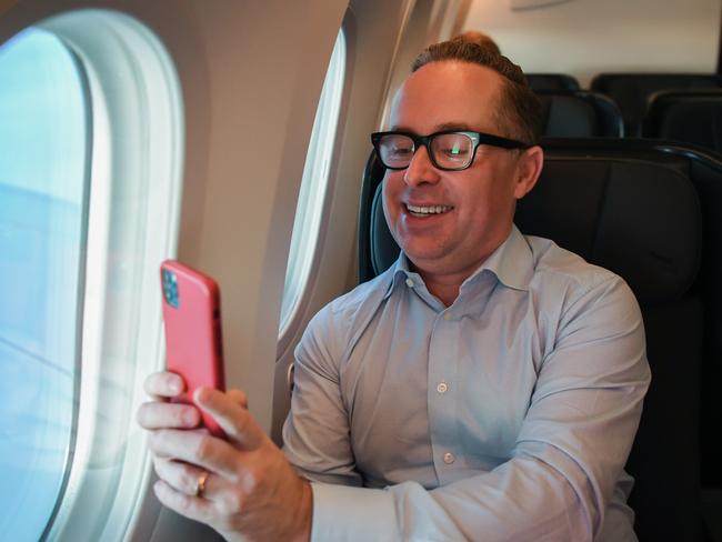 Alan Joyce was nowhere to be seen at a senate aviation inquiry last year. Picture: James D. Morgan