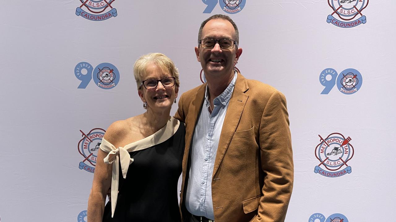 Leonie Wallace and Federal Member for Fisher Andrew Wallace MP at the Metropolitan Caloundra Surf Life Saving Club's 90th Anniversary Gala Ball.