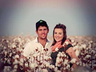 NEW OPPORTUNITY: Warrick and Danielle Stent-Smith on the "Roper View” property, 25km northeast of Emerald, where they have begun growing dryland cotton. Picture: Contributed