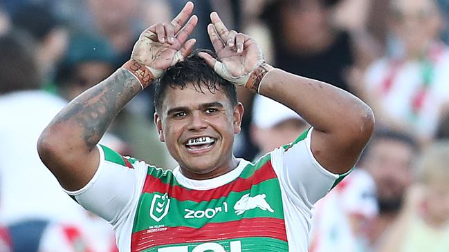 The club has a bright crop of young stars coming through the ranks. Pictured is current Rabbitohs star Latrell Mitchell. Picture: Mark Metcalfe/Getty Images