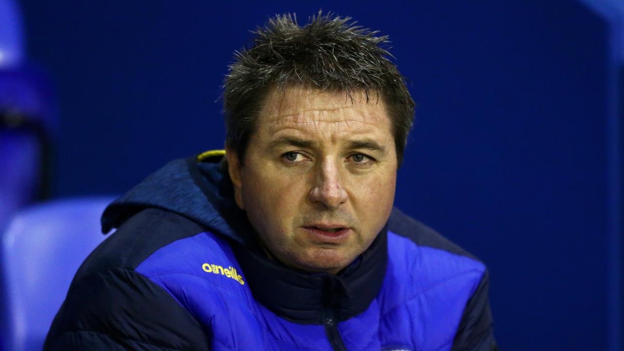 WARRINGTON, ENGLAND – FEBRUARY 21: Steve Price, head coach of Warrington Wolves looks on during the Betfred Super League match between Warrington Wolves and Toronto Wolfpack at The Halliwell Jones Stadium on February 21, 2020 in Warrington, England. (Photo by Lewis Storey/Getty Images)