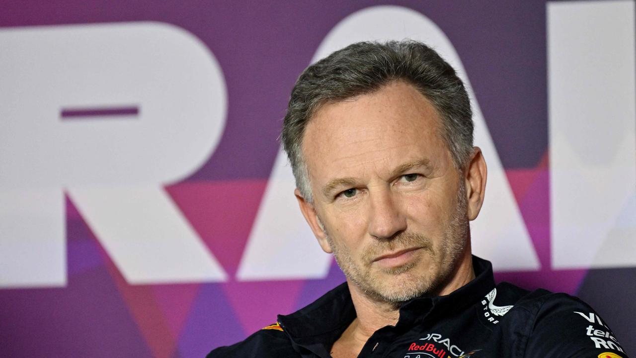 Horner was asked about the ongoing probe into the allegations. (Photo by Andrej ISAKOVIC / AFP)