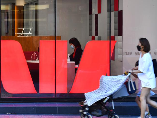 , BRISBANE, AUSTRALIA - NewsWire Photos September 23, 2021: WestPac bank in Brisbane., Australia's biggest bank has warned proactive steps must be taken now to avoid a New Zealand style government intervention to cool soaring house prices, Picture: NCA NewsWire / John Gass