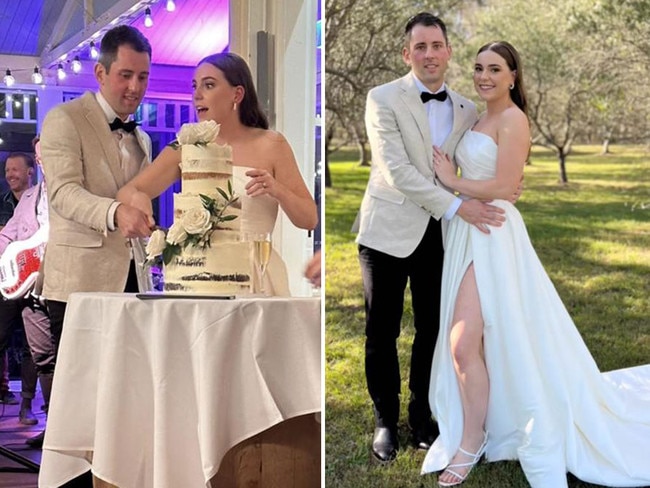 Bride and groom Mitchell Gaffney and Madeleine Edsell whose wedding is at the centre of the Hunter Valley bus crash. Pictures: Instagram