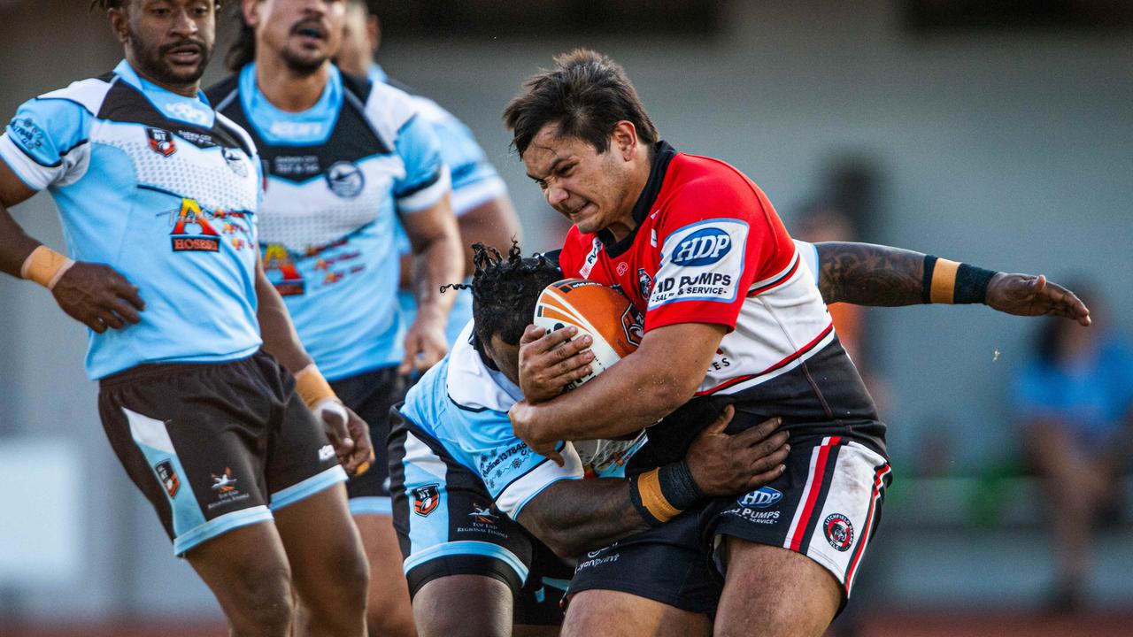 Callum Dubbeld as the Litchfield Bears take on Northern Sharks in the 2023 NRL NT grand final. Picture: Pema Tamang Pakhrin