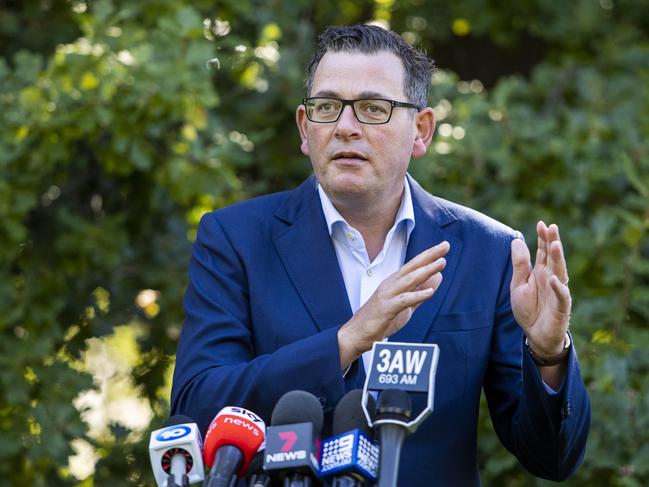 Premier Daniel Andrews said the state would “no longer be propping them (councils) up by paying that rate bill”. Picture: Aaron Francis