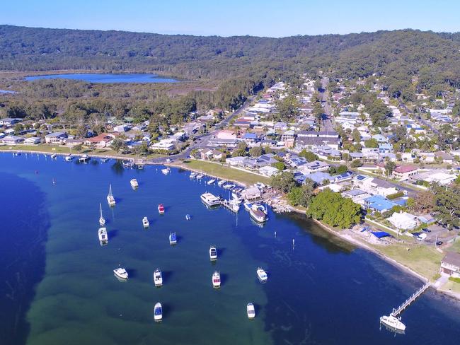 Aerial view of Empire Bay Boat Shed. Picture: supplied