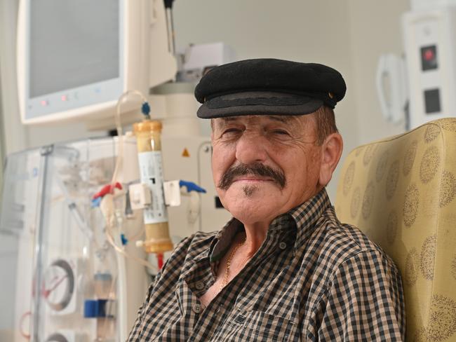 12/2/25. Cancer blood cleaning trial - Patient Iliano Puccini who is in world first cancer trial using a machine called a Hemoperifier to clean his blood of cancer linked exosomes. Picture: Keryn Stevens.