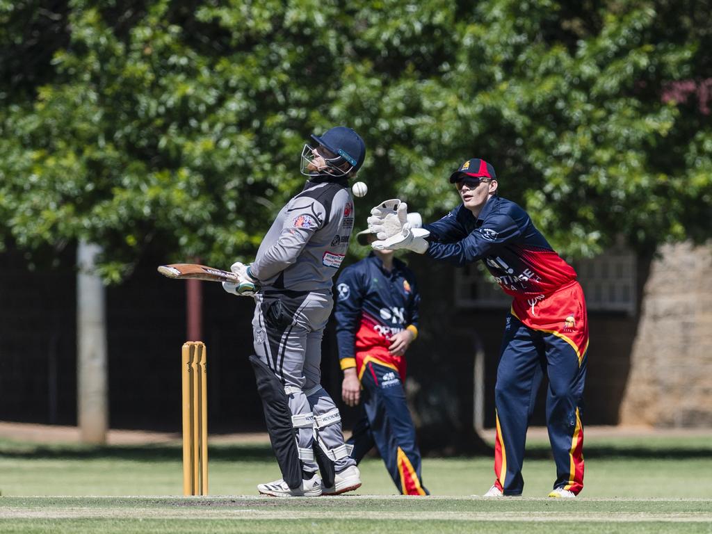 Metropolitan-Easts wicketkeeper Dean Fry against Souths Magpies in Toowoomba Cricket A Grade One Day grand final at Captain Cook Reserve, Sunday, December 10, 2023. Picture: Kevin Farmer