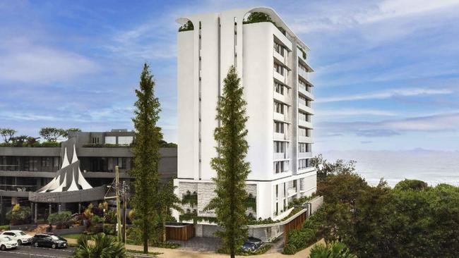 Artist impression of the Kapalua building at Main Beach which will be redeveloped.