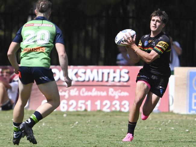 CANBERRA, AUSTRALIA, NewsWire Photos. MARCH 9, 2024: UNE Harold Matthews Cup - NSWRL Junior Reps Round Six Canberra Raiders vs Penrith Panthers at Raiders Belconnen in Canberra. Picture: NCA NewsWire / Martin Ollman