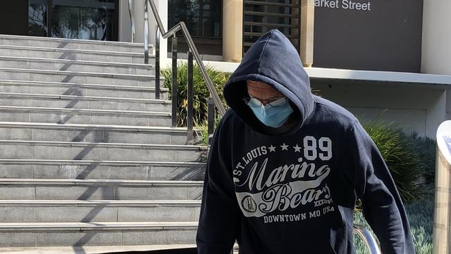 Bevan Coker leaves Wollongong Local Court on October 15, 2021. Picture: Madeline Crittenden