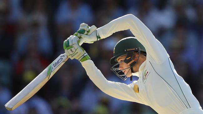 ADELAIDE, AUSTRALIA - NOVEMBER 25: Peter Handscomb of Australia bats during day two of the Third Test match between Australia and South Africa at Adelaide Oval on November 25, 2016 in Adelaide, Australia. (Photo by Cameron Spencer/Getty Images)