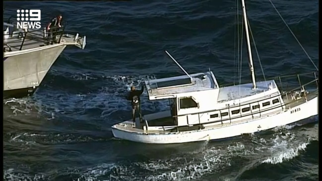 Missing boaties rescued and towed back to land