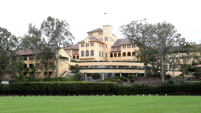 Brisbane Boys College is the state’s second most expensive private school. Picture: AAP Image/Steve Pohlner