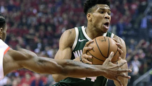 Milwaukee Bucks forward Giannis Antetokounmpo has met his match.