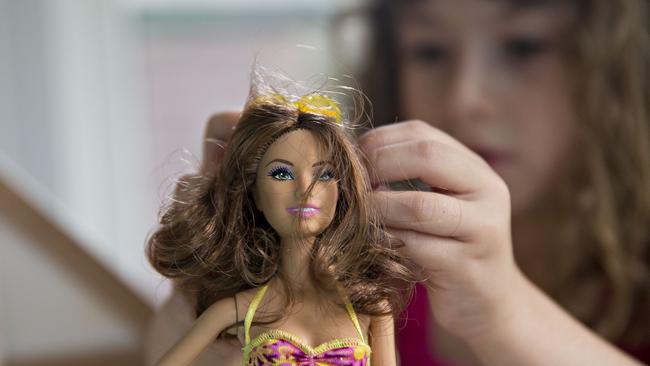 The girls who played with the ultrathin dolls had unrealistic body image expectations. Picture: Daniel Acker / Bloomberg