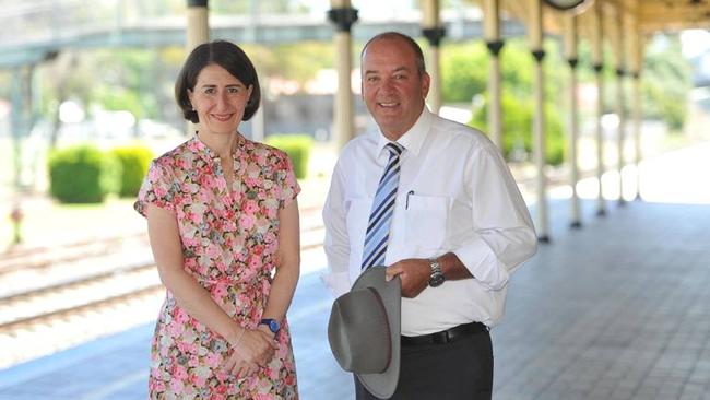 Gladys Berejiklian with Daryl Maguire. ‘When you sign on as premier you lose the right to look the other way’.