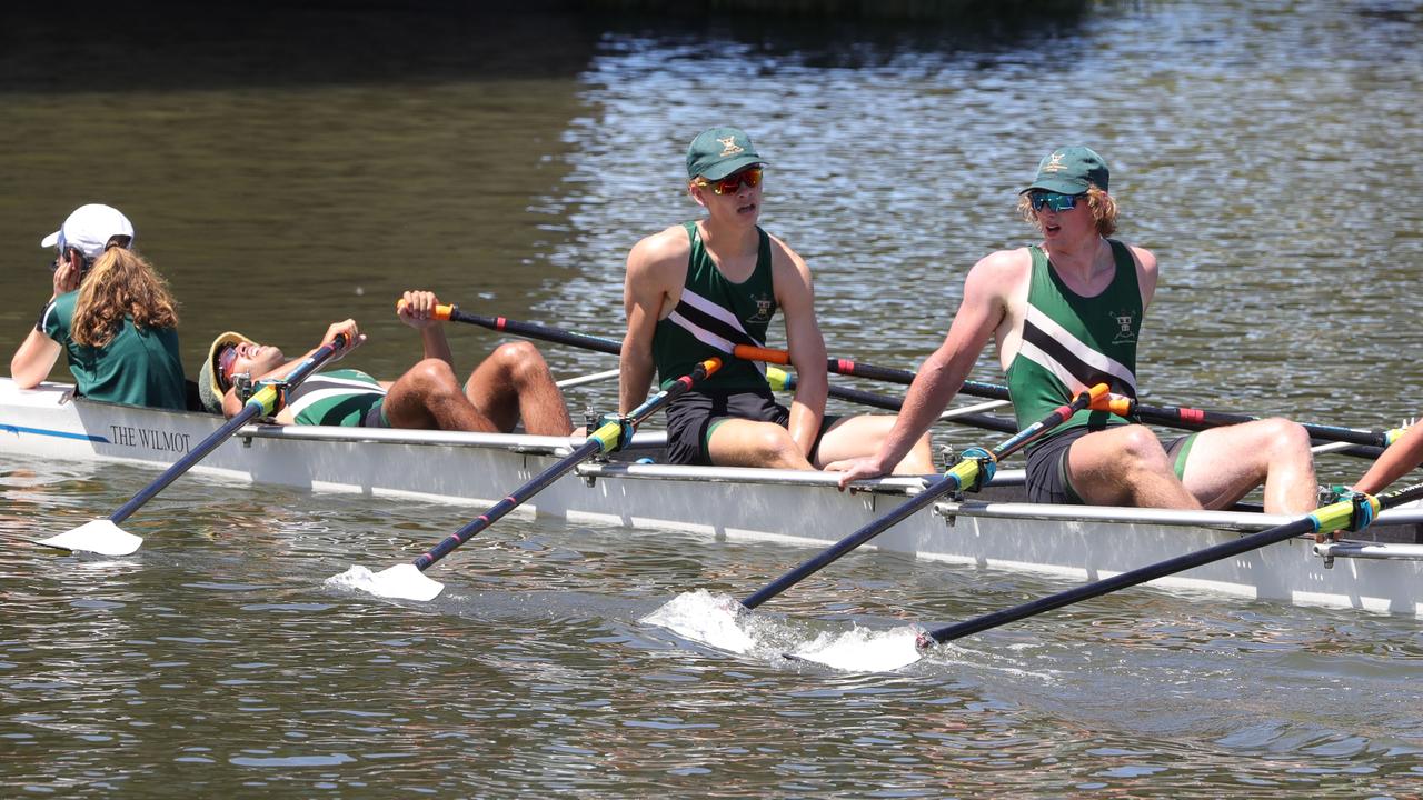 144th Barwon Regatta – Geelong College’s rowing coxed four. Picture: Mark Wilson