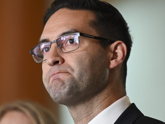 CANBERRA, Australia, NewsWire Photos. May 30, 2024: The Parliamentary Joint Committee on Human Rights, Josh Burns holds a press conference to deliver the key findings and recommendations at Parliament House in Canberra. Picture: NCA NewsWire / Martin Ollman