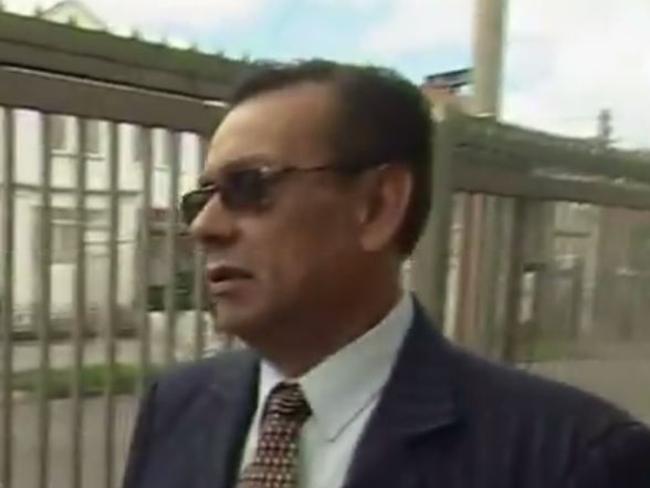 Cassie Sainsbury' lawyer Orlando Herran. Picture: Channel 9