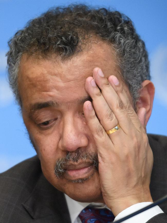 WHO Director-General Tedros Adhanom Ghebreyesus. Picture: AFP