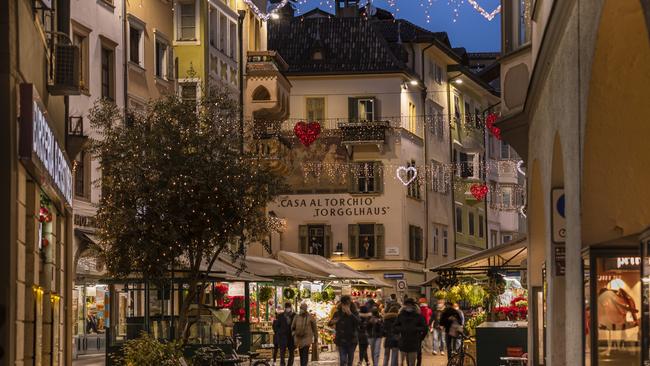 Italian and German-Austrian culture collide in Bolzano, Italy.