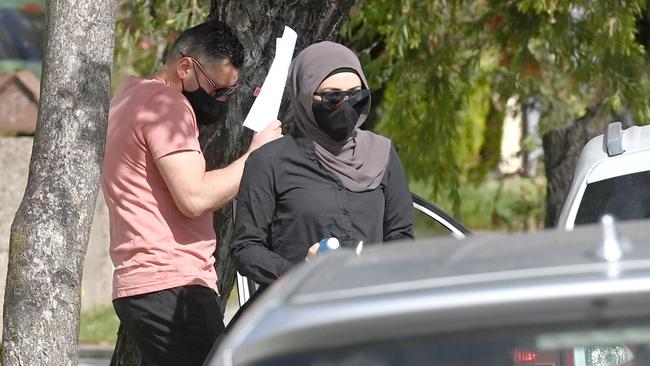Mohammed Skaf with his sister Noora El Skaf following his release from prison. Picture: Jeremy Piper