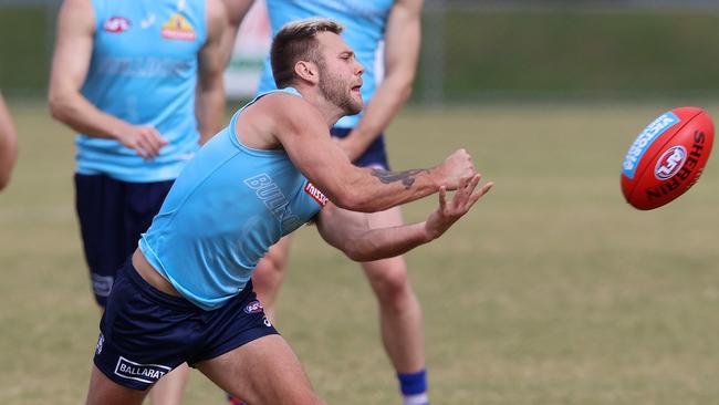 Bulldog Caleb Daniel is adjusting to hub life. Picture: Michael Klein