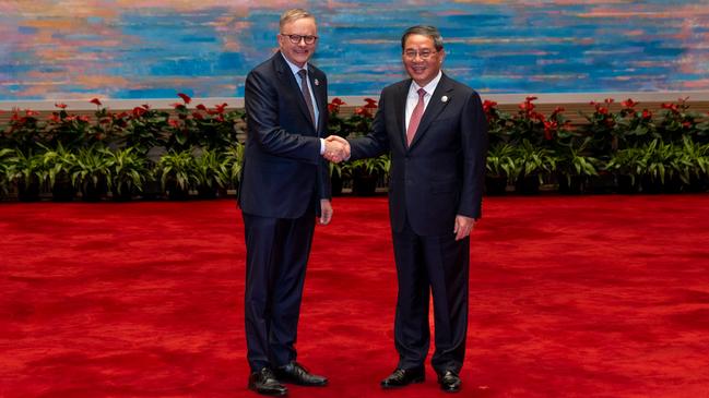 Anthony Albanese met Chinese Premier Li Qiang during his visit to China. Picture: Supplied