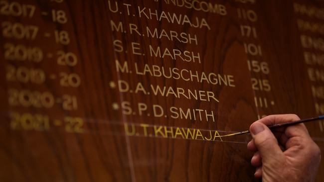 Usman Khawaja’s name once again appears on the SCG. Photo by Phil Hillyard