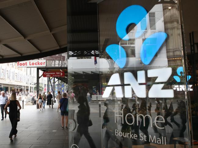 MELBOURNE, AUSTRALIA - NewsWire Photos, JANUARY 24, 2023. Cost of living Melbourne. ANZ Bank in Bourke street.  Picture: NCA NewsWire / David Crosling