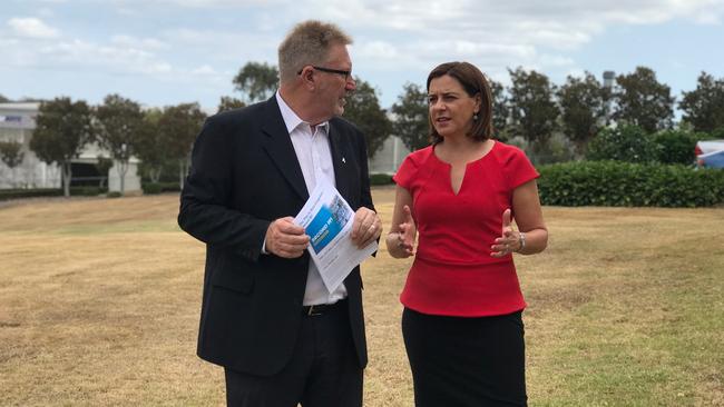 Member for Coomera Michael Crandon and Opposition Leader Deb Frecklington recommit to funding the Coomera Connector.