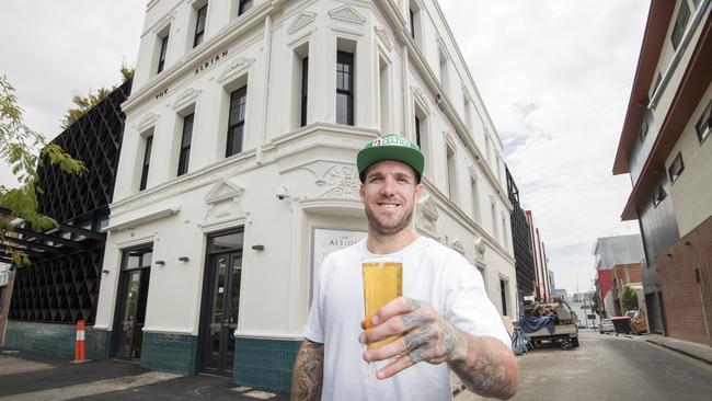 Matt Darcy, who co-owns The Albion with Dane Swan, says it could take 3 years for business to return to normal. Picture: Jason Edwards