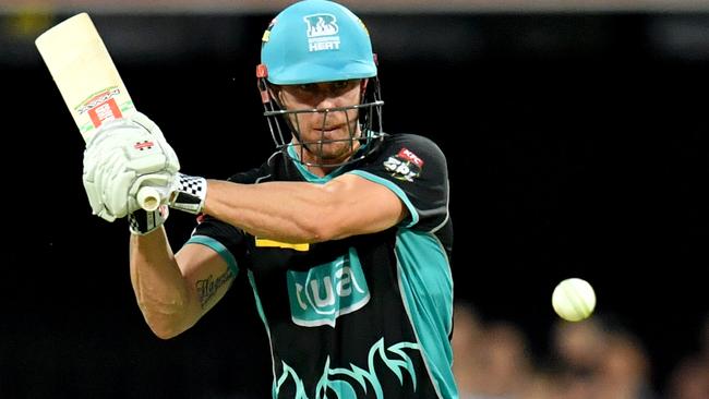 Brisbane Heat star Chris Lynn has blasted an incredible score in Queensland grade cricket. Picture: AAP