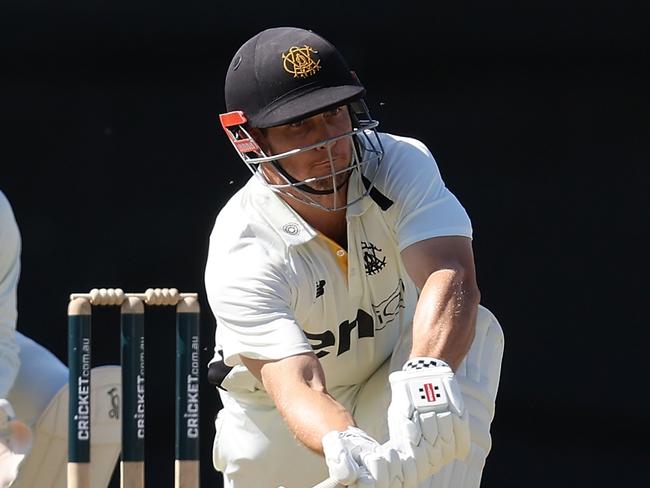 PERTH, AUSTRALIA - OCTOBER 21: Hilton Cartwright of Western Australia bats during the Sheffield Shield match between Western Australia and Tasmania at the WACA Ground, on October 21, 2024, in Perth, Australia. (Photo by Paul Kane/Getty Images)