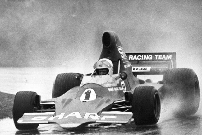 Surfers Paradise International raceway file pic Sept 1975 Max Stewart wins 1975 Australian Grand Prix. sport motor racing action qld weather rainfall