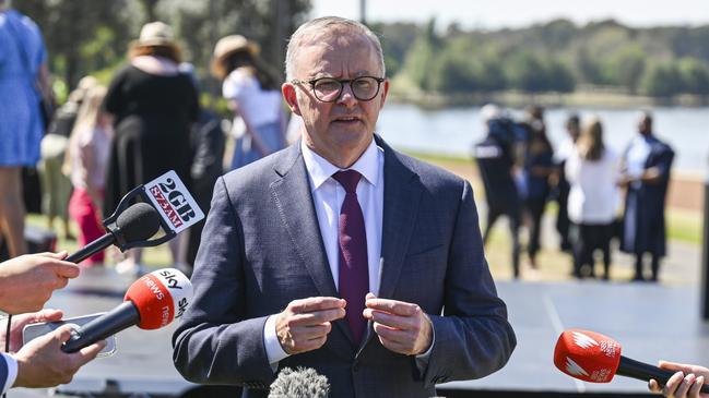 Anthony Albanese has urged Australians to support the voice referendum as a way to improve ‘national unity’, asking them: ‘If not now, when?’ Picture: Getty Images