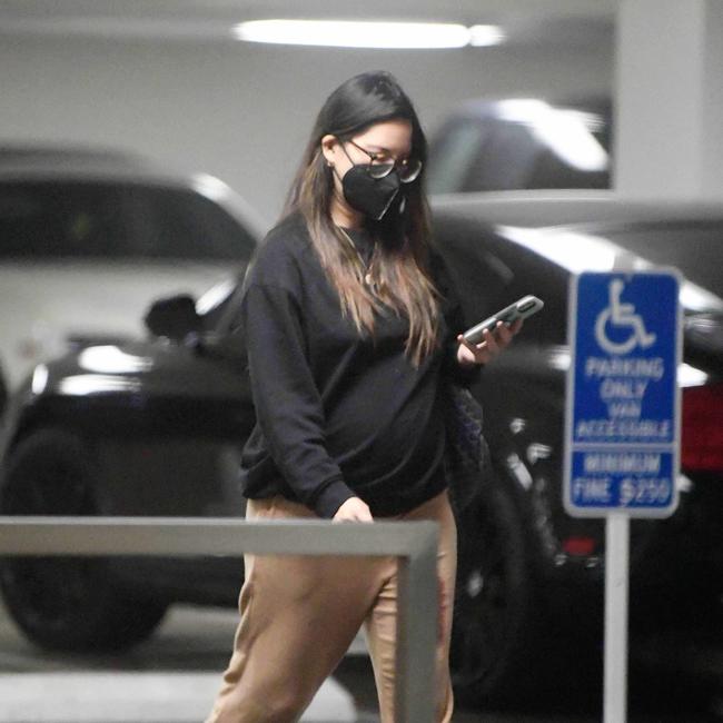 Munn was photographed in public last week looking visibly pregnant. Picture: The Image Direct/Backgrid