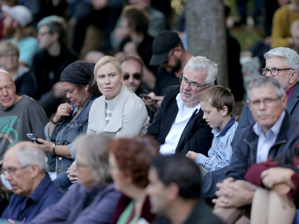 Hobart's vigil for Christchurch at Franklin Square. Picture: PATRICK GEE