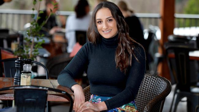 MasterChef winner Larissa Takchi at Wild Pear Cafe in Dural. Picture: Angelo Velardo